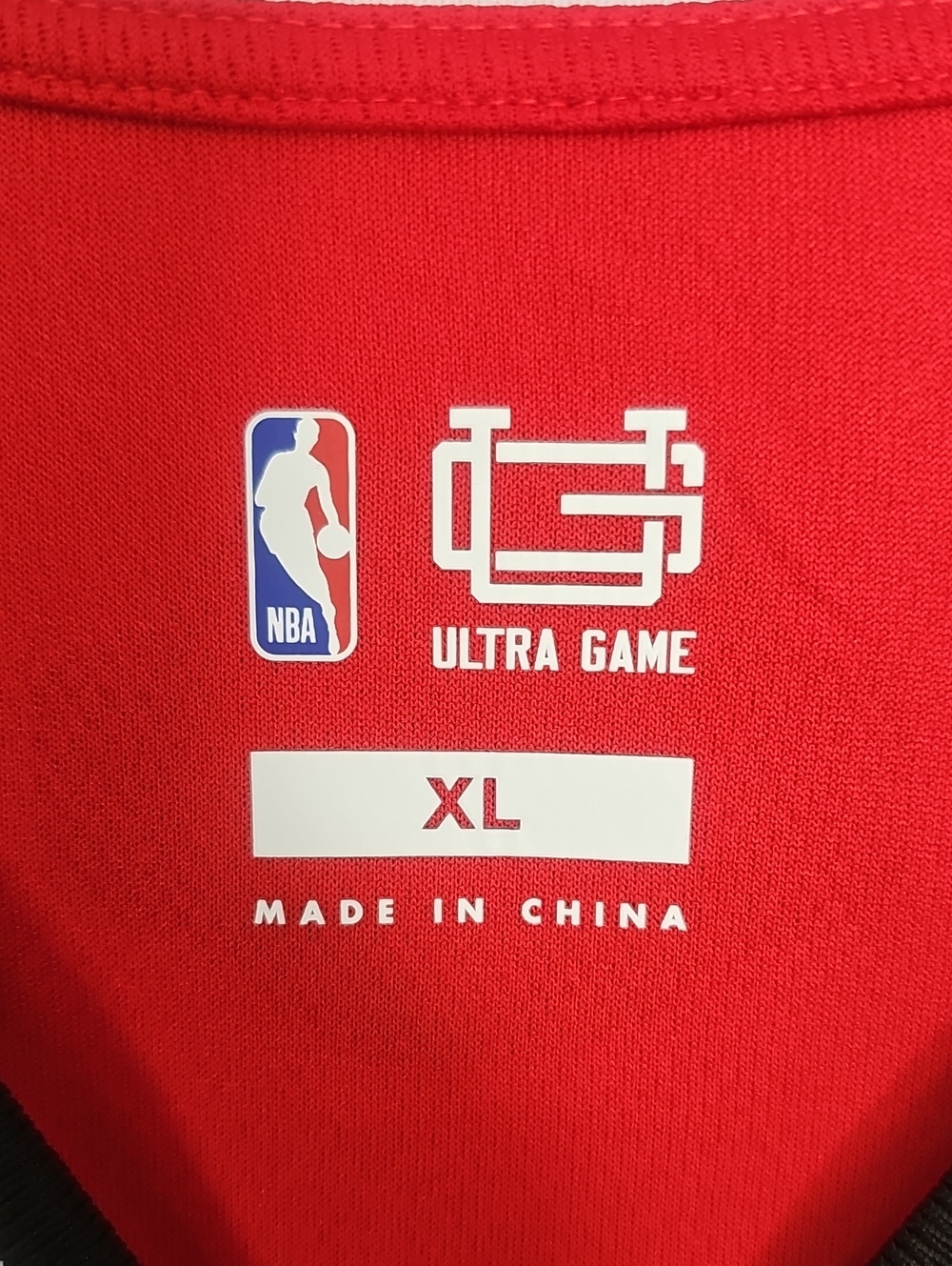 Ultra Game Houston Rockets Red Jersey. - Picture 5 of 8
